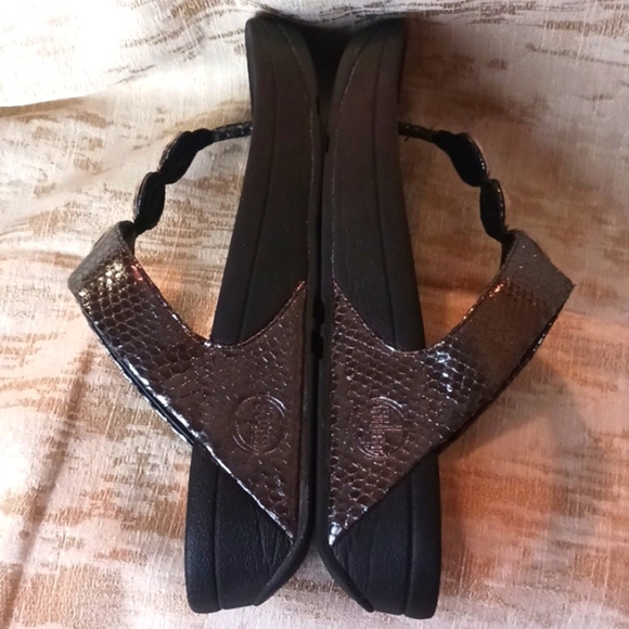 FITFLOPFitFlop Petra™ Toe-Thong Jewelled Sandals In Pewter Size 6 - Picture 11 of 12